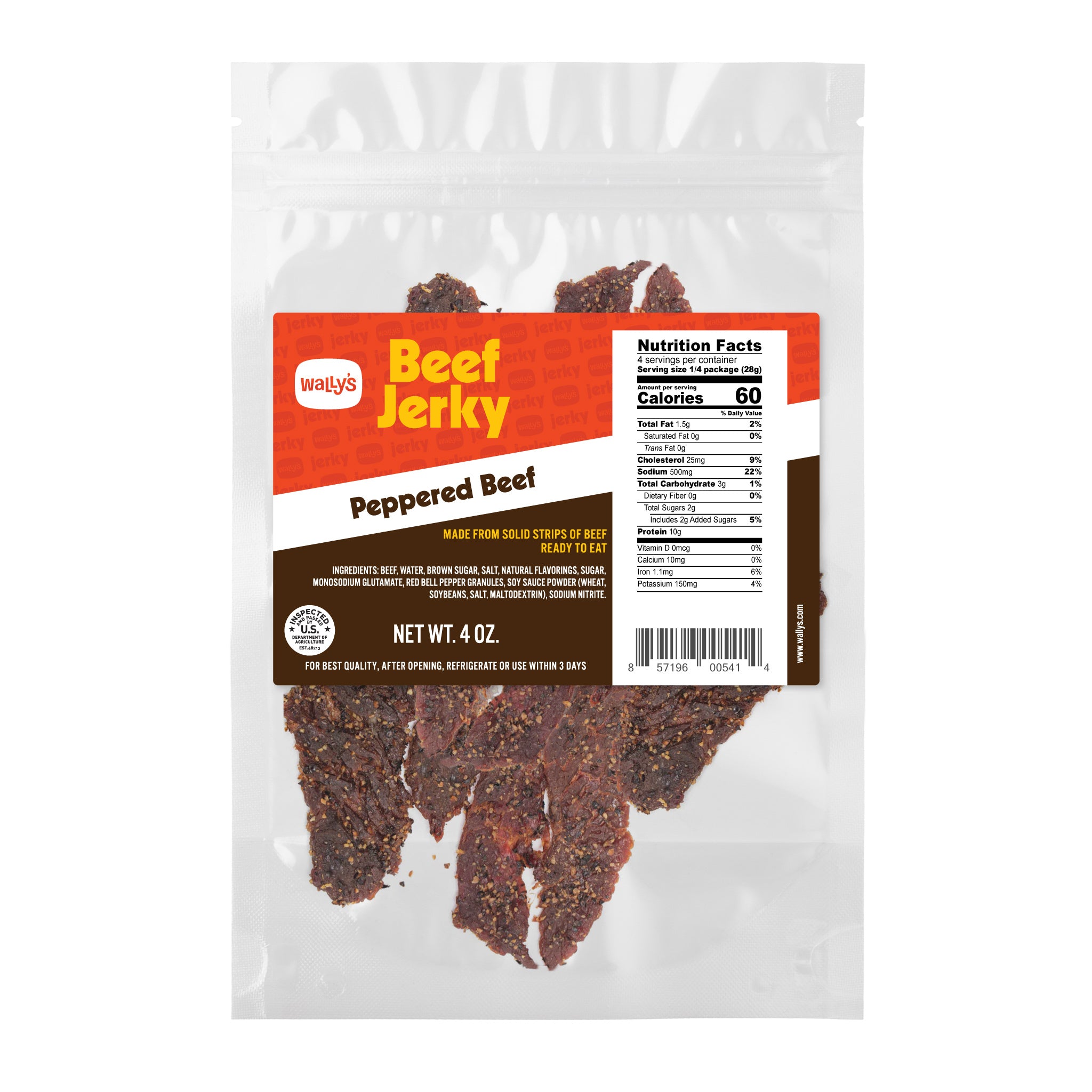 Peppered Beef Jerky Wally's