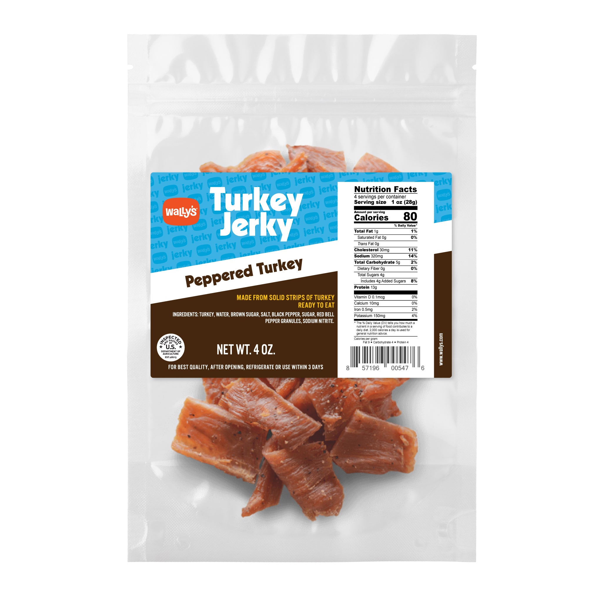 Peppered Turkey Jerky Wally's