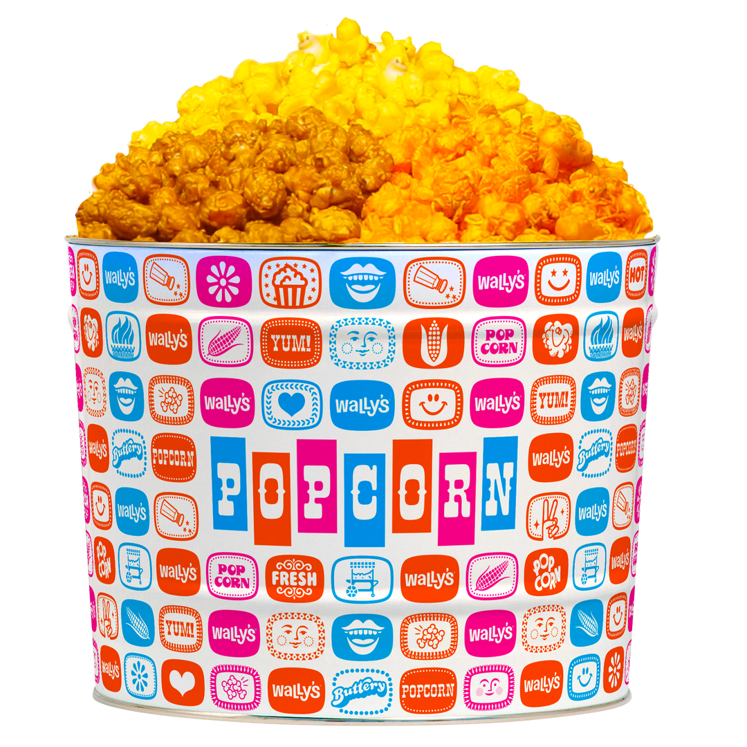 Wally's 3-Flavor Popcorn Tin