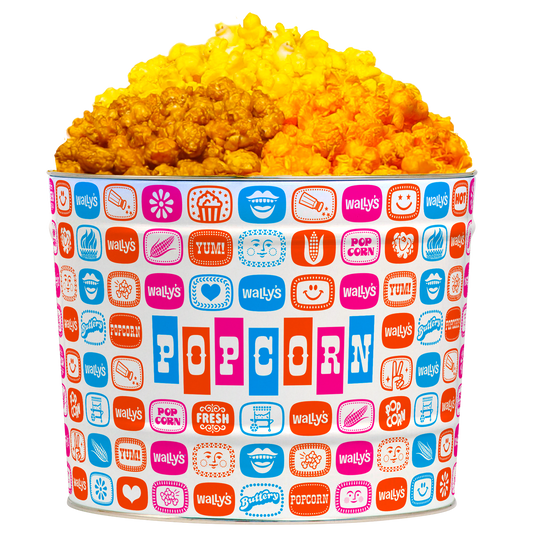 Wally's 3-Flavor Popcorn Tin
