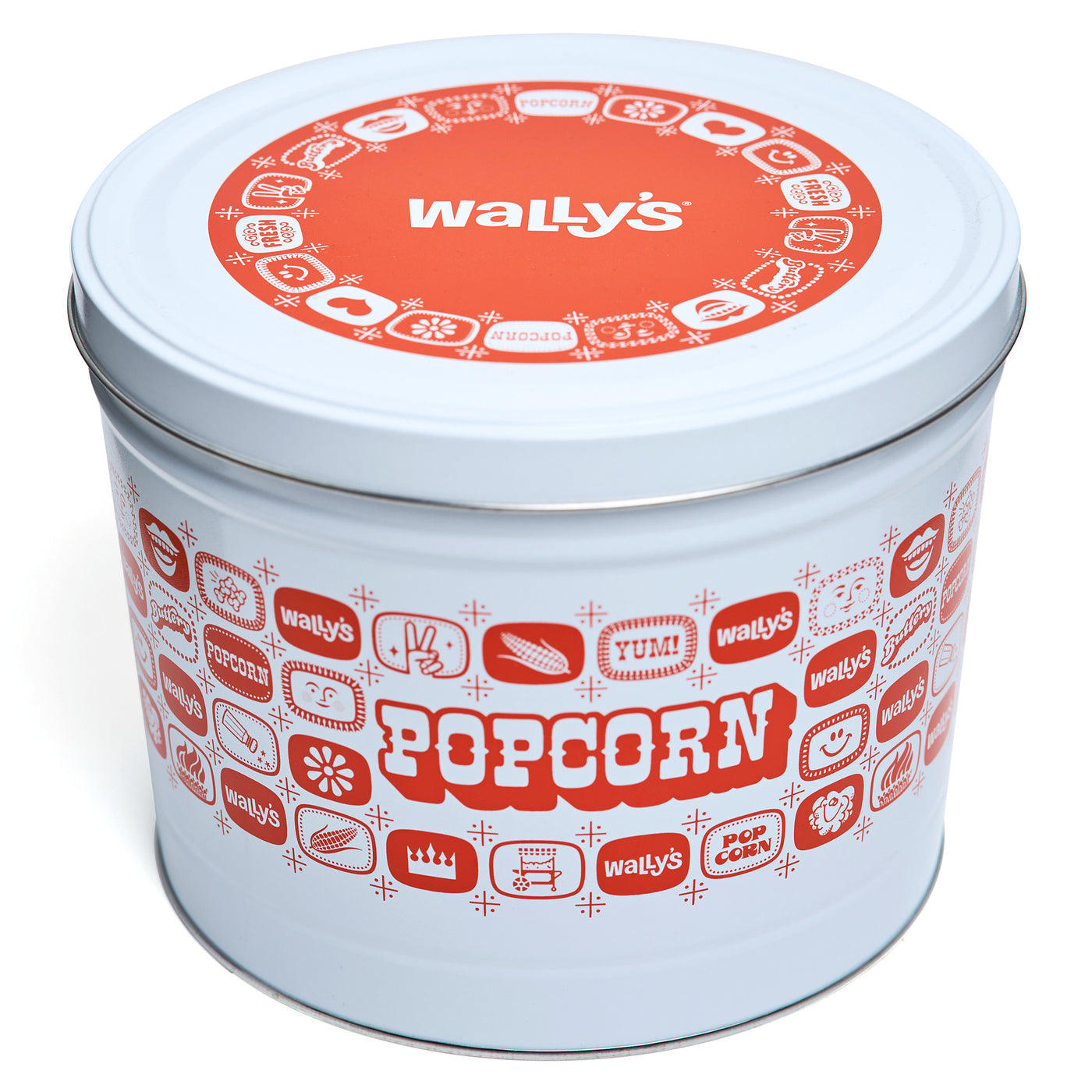 Wally's 3-Flavor Popcorn Tin